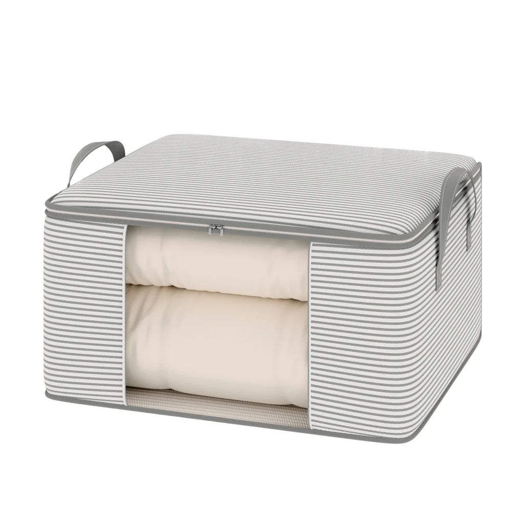 Sac de rangement en tissu épais avec fenêtre et poignées, 50L