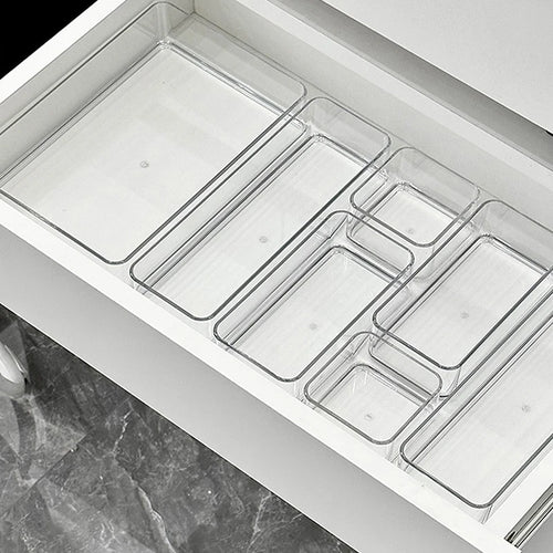 Boîte de rangement empilable avec poignée, multi-usage