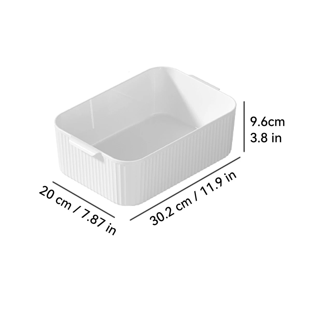 Boîte de rangement empilable avec poignée, multi-usage