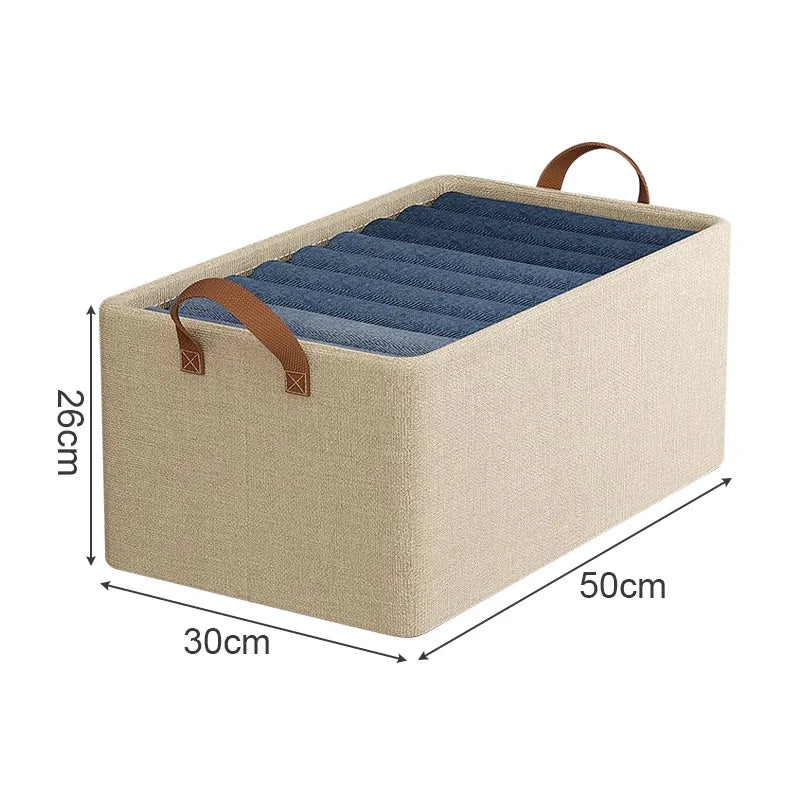 Panier de rangement pliable en tissu Oxford, cadre acier renforcé