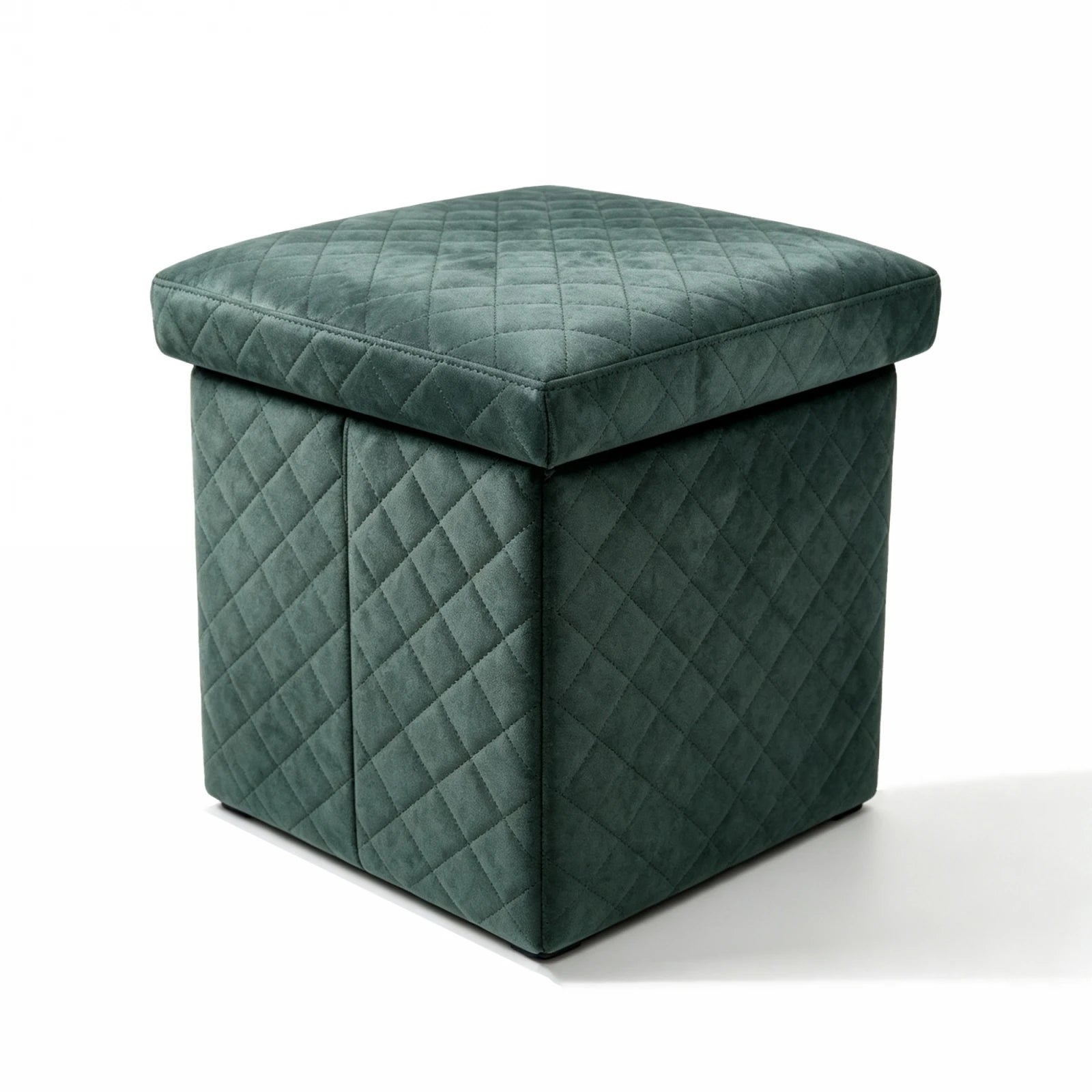 Pouf de rangement pliable 3-en-1, siège et repose-pieds