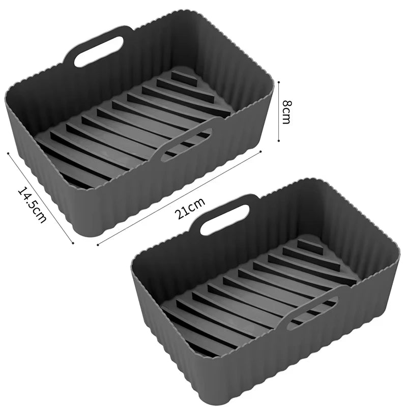 Moule silicone antiadhésif pour friteuse à air double zone