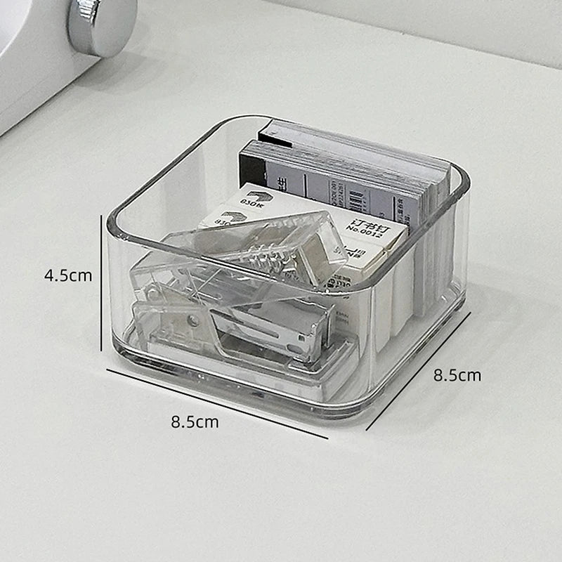 Boîte de rangement empilable avec poignée, multi-usage
