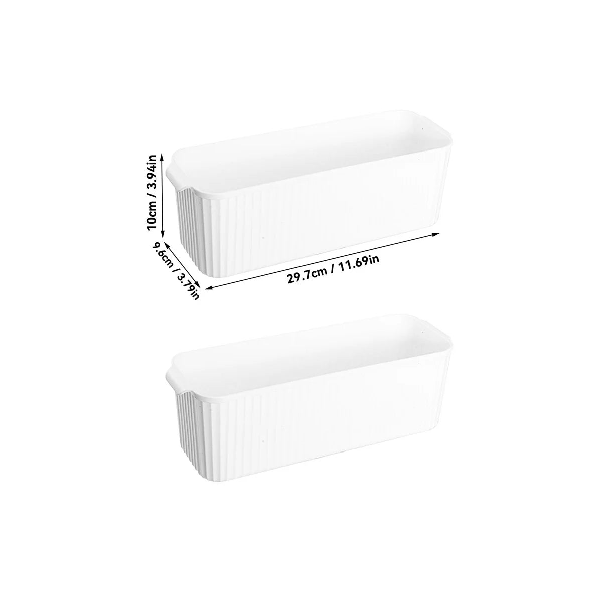 Boîte de rangement empilable avec poignée, multi-usage