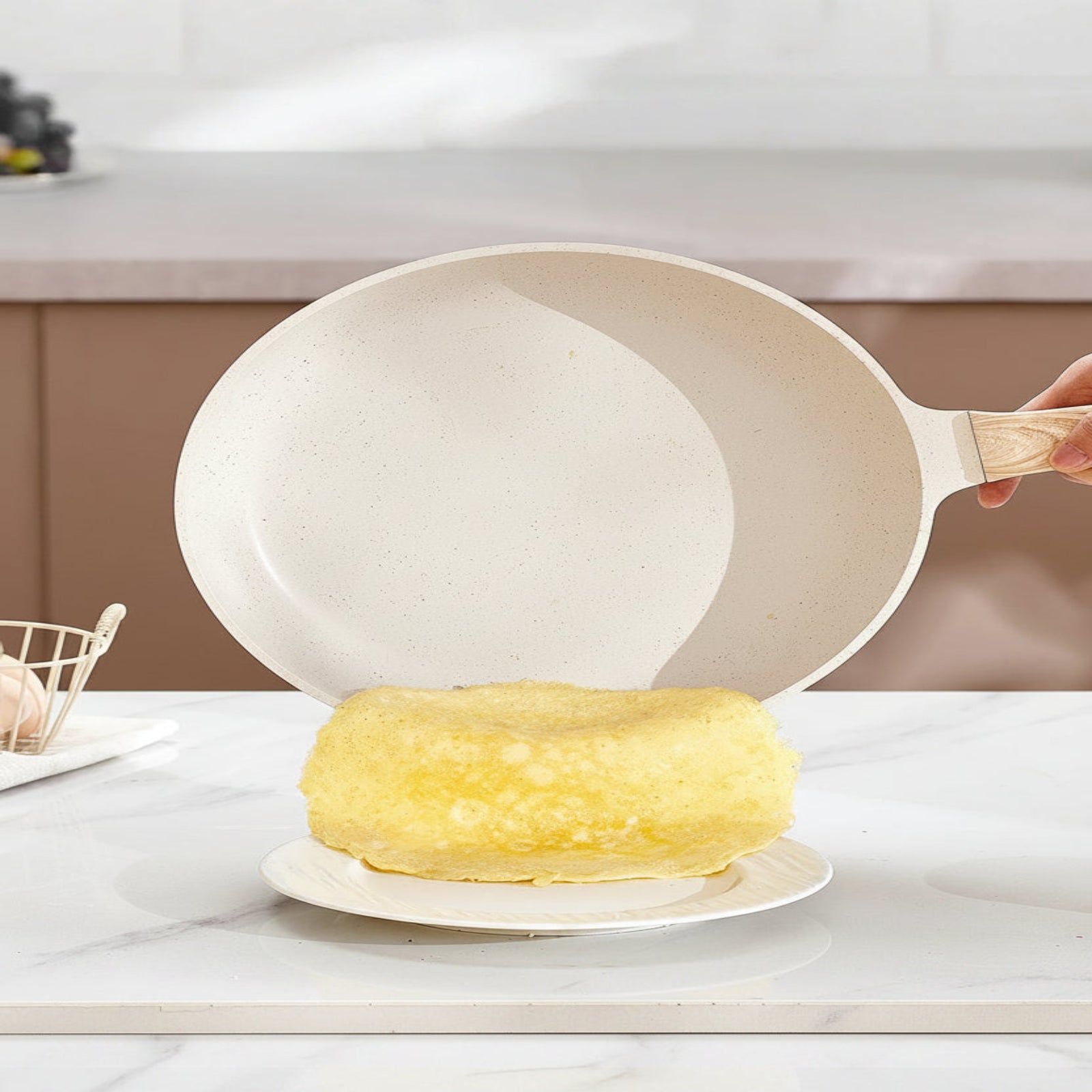 Batterie de cuisine 17 pièces anti adhésive en granit