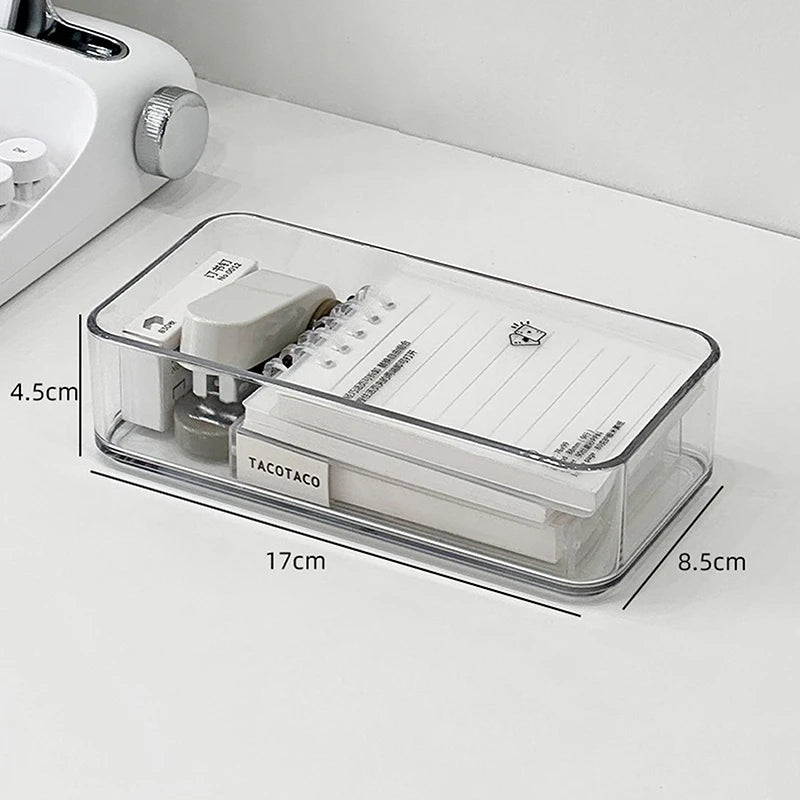 Boîte de rangement empilable avec poignée, multi-usage
