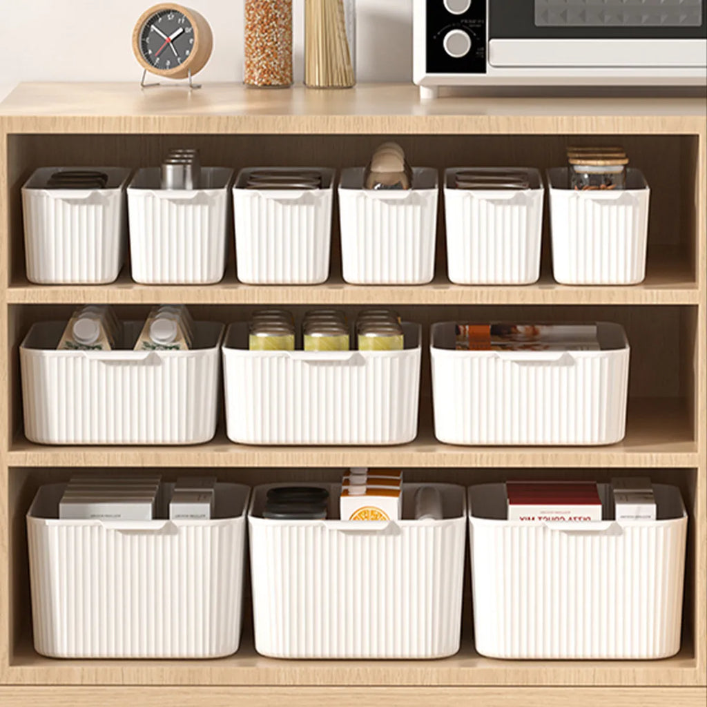 Boîte de rangement empilable avec poignée, multi-usage
