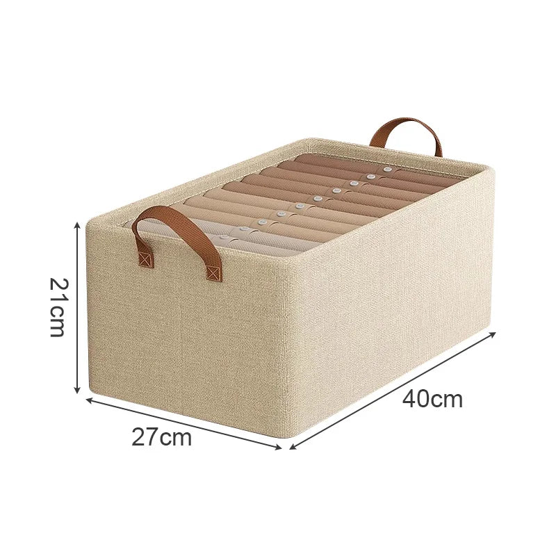 Panier de rangement pliable en tissu Oxford, cadre acier renforcé