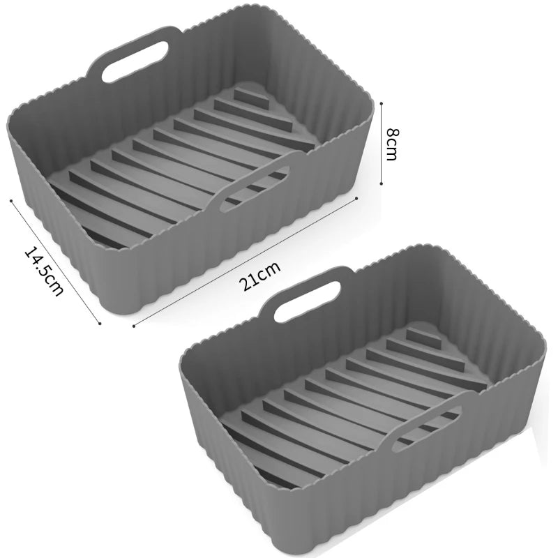 Moule silicone antiadhésif pour friteuse à air double zone