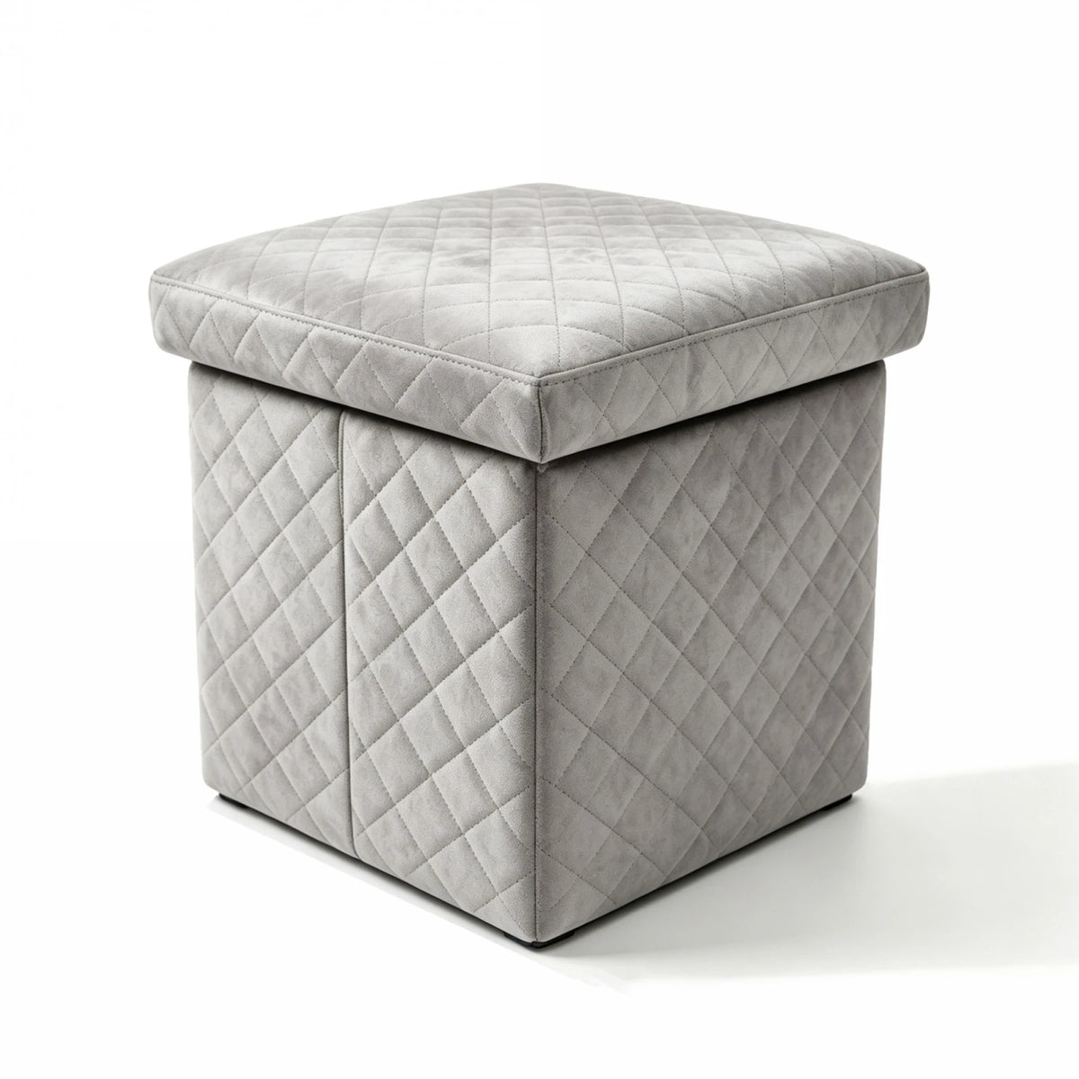 Pouf de rangement pliable 3-en-1, siège et repose-pieds