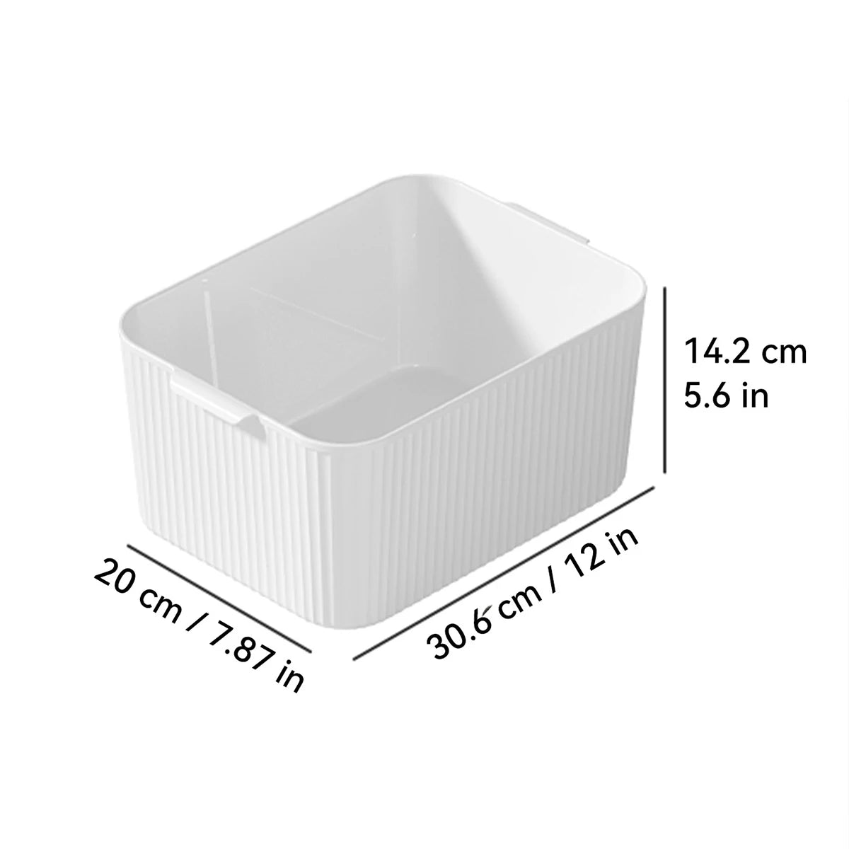 Boîte de rangement empilable avec poignée, multi-usage